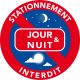 Autocollants stationnement gênant - interdiction de stationner jour et nuit