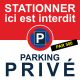 Flyers "Stationnement interdit. Parking privé"