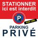 Flyers "Stationnement interdit. Parking privé" vendu par 1000