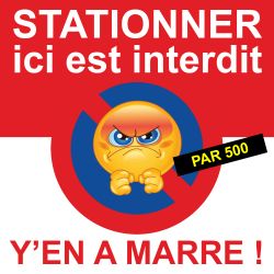 Flyer "interdiction de stationner"