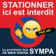 Flyer "Stationner ici est interdit"