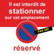 Flyers interdiction de stationner car réservé