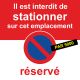 Flyers interdiction de stationner car réservé vendus par 5000