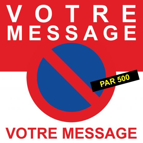 Flyers "message à personnaliser" contre le stationnement interdit