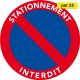 Autocollants dissuasifs - Stationnement gênant - Interdiction stationnement - par 25