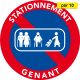 Autocollants stationnement interdit - Passage de personnes - par 10