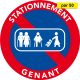 Autocollants stationnement interdit - Passage de personnes - par 50