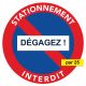 Autocollants pour voitures mal stationnées