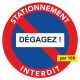 Stickers pour voitures mal stationnées