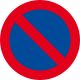 Autocollants simples interdiction de stationner