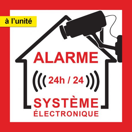 Autocollant alarme systeme électronique sticker