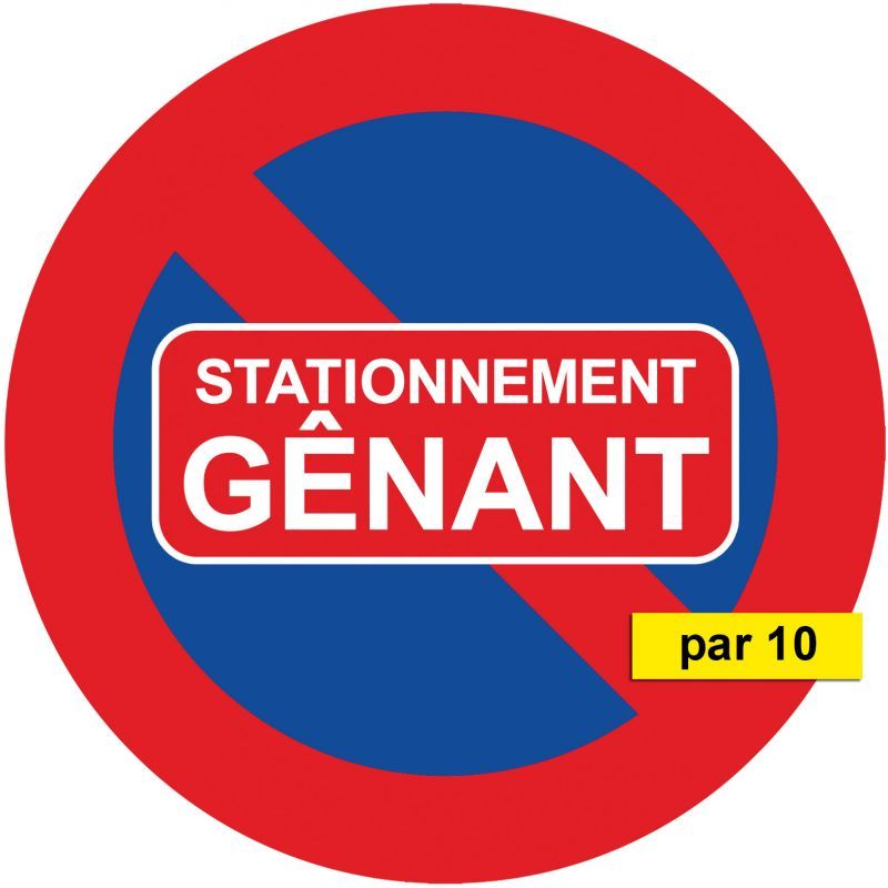 LOT DE 25 Autocollants,Stationnement Interdit, dissuasif ,voitures mal  garées, EUR 10,99 - PicClick FR