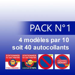 Autocollant pour véhicules mal garés Soft 1 - Pack 50 stickers :  : Auto et Moto