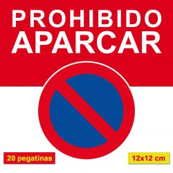 PROHIBIDO APARCAR. Autocollants de stationnement interdit