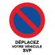 Grands stickers stationnement interdit difficiles à décoller - A5