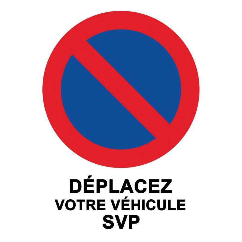 Stickers interdit de stationner difficiles à décoller.