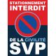 Autocollants stationnement interdit