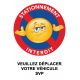 Stickers stationnement interdit vendus par 10