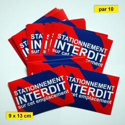 petit Sticker stationnement interdit