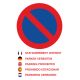 Autocollants stationnement interdit en 5 langues