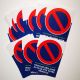 Autocollants interdiction de stationner. Stationnement interdit