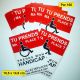 Autocollant "si tu prends ma place, prends mon handicap"