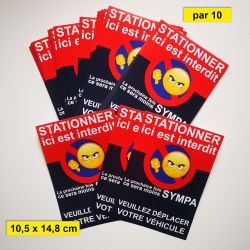 Autocollant stationnement gênant