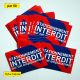 Autocollants stationnement interdit