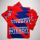 Autocollants stationnement interdit