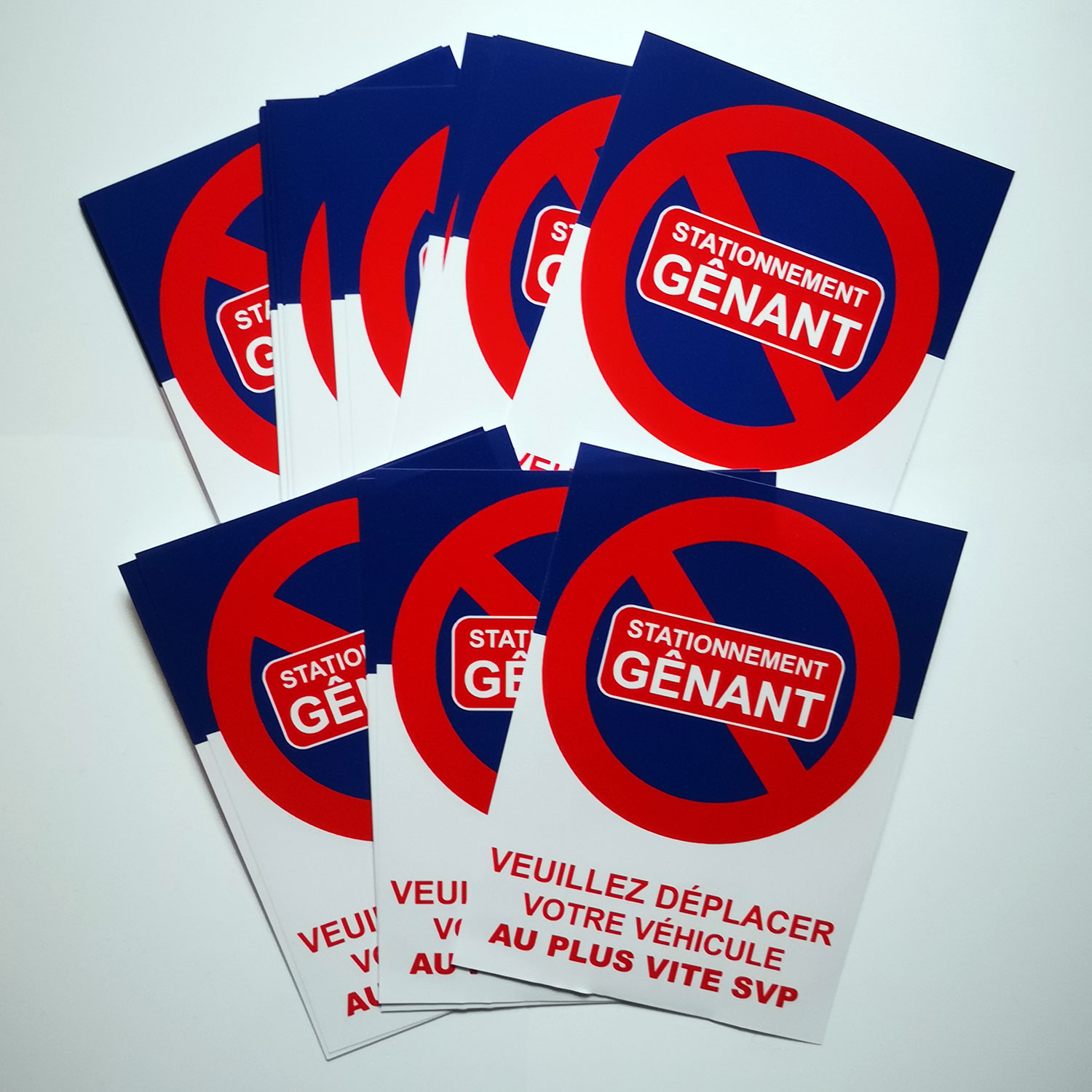 Autocollants pour mauvais stationnements