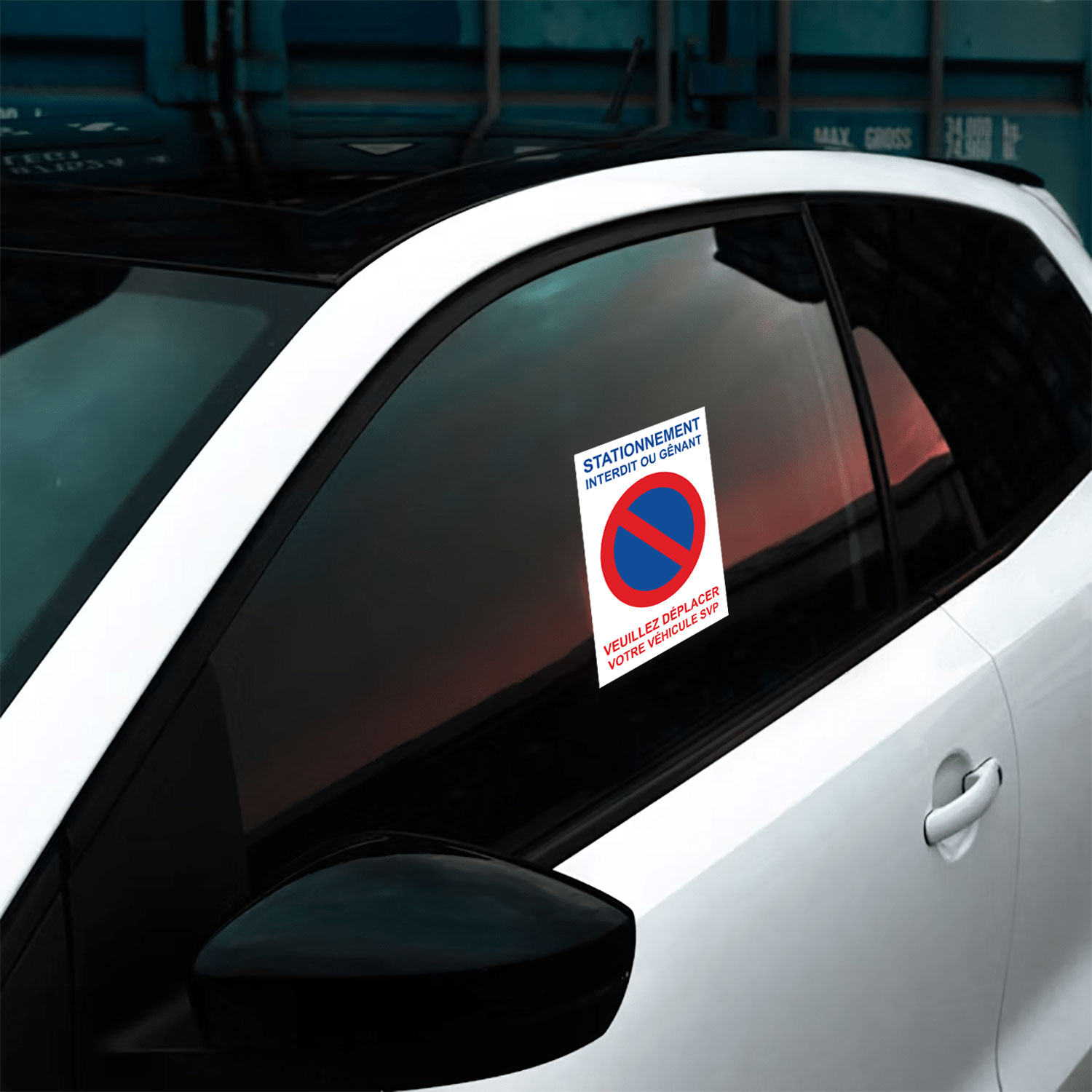 autocollant stationnement genant
