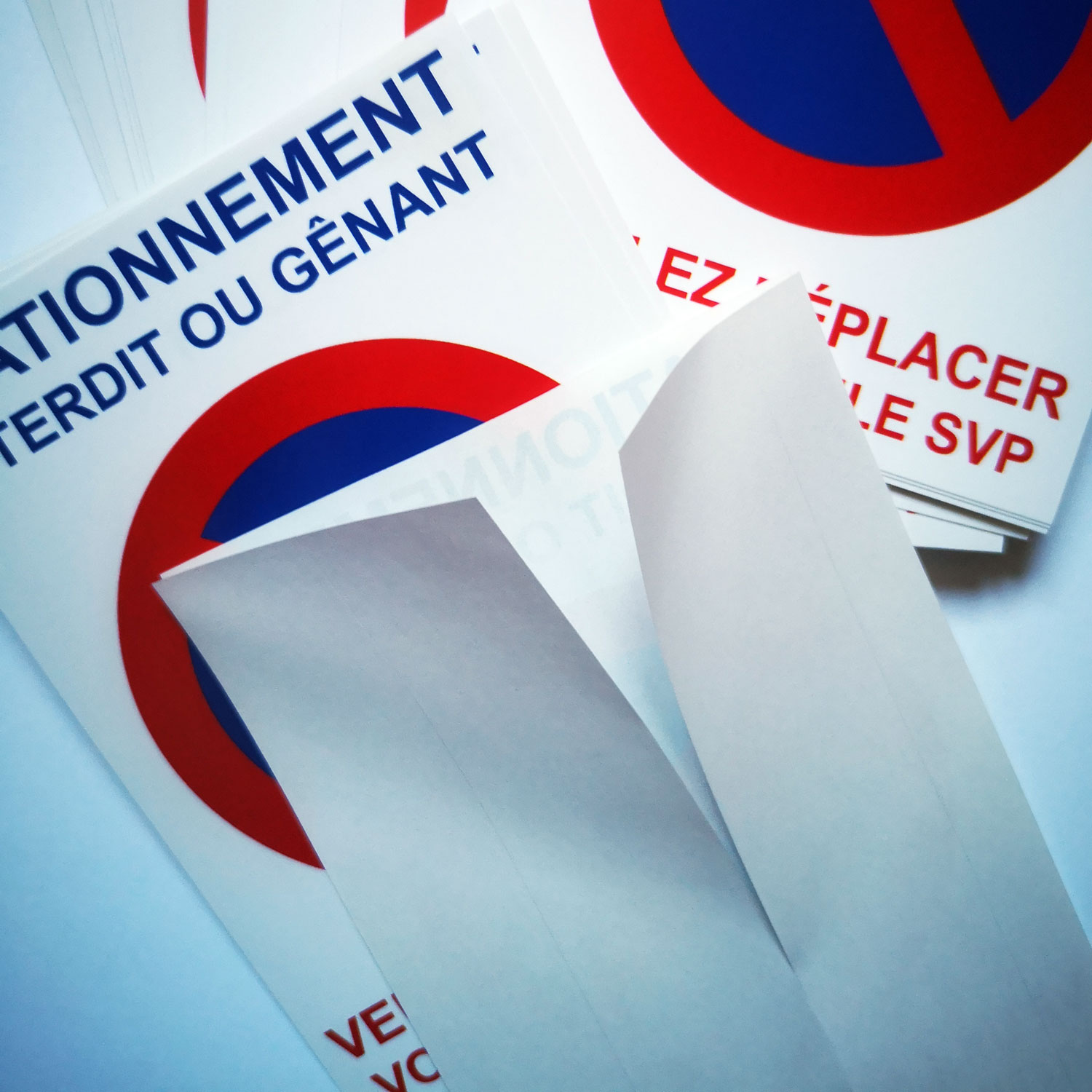 stickers de stationnement abusif à coller sur les voitures