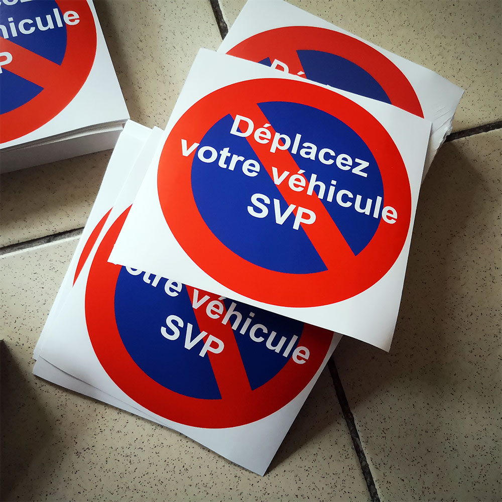 Autocollants pour mauvais stationnement