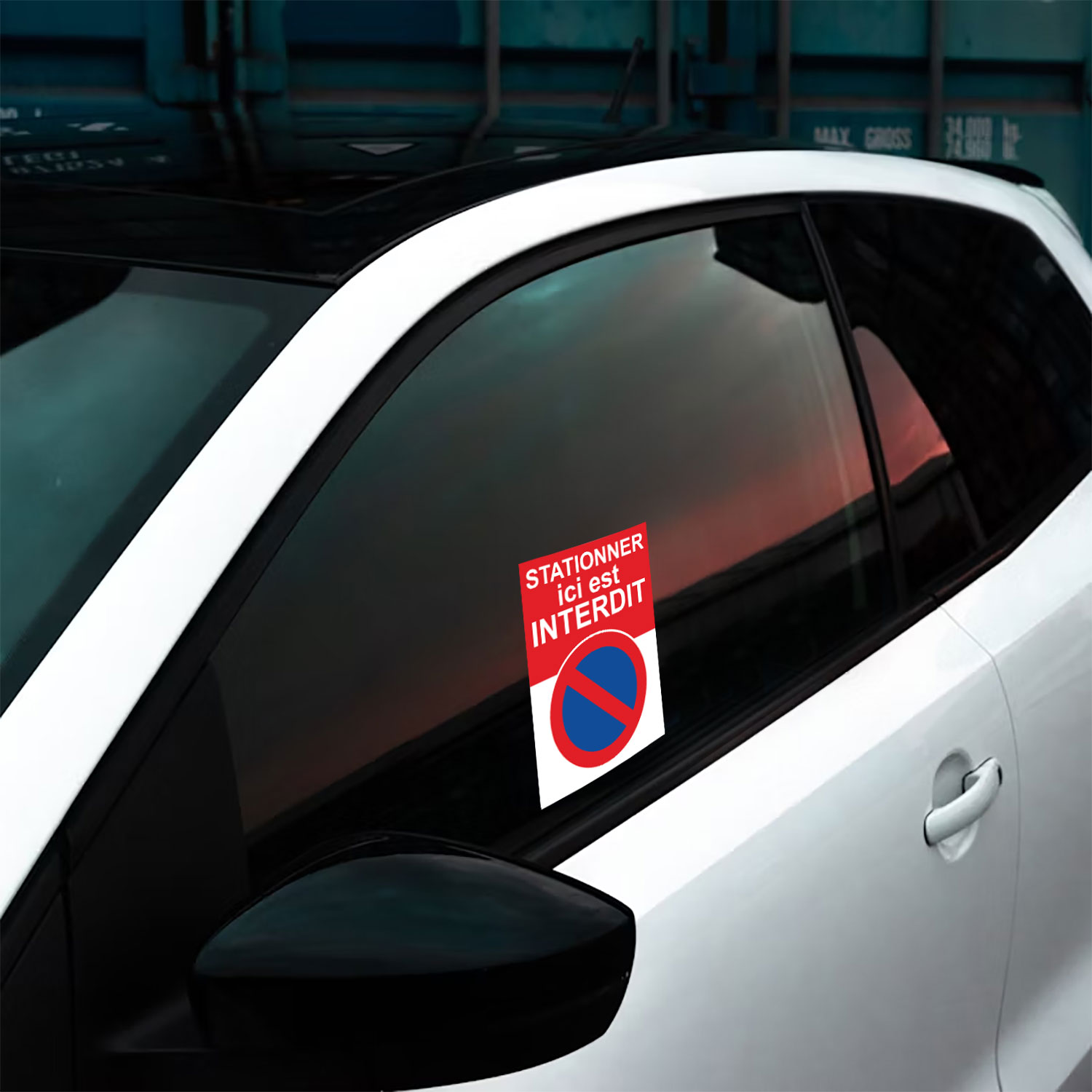 autocollant voiture mal garée