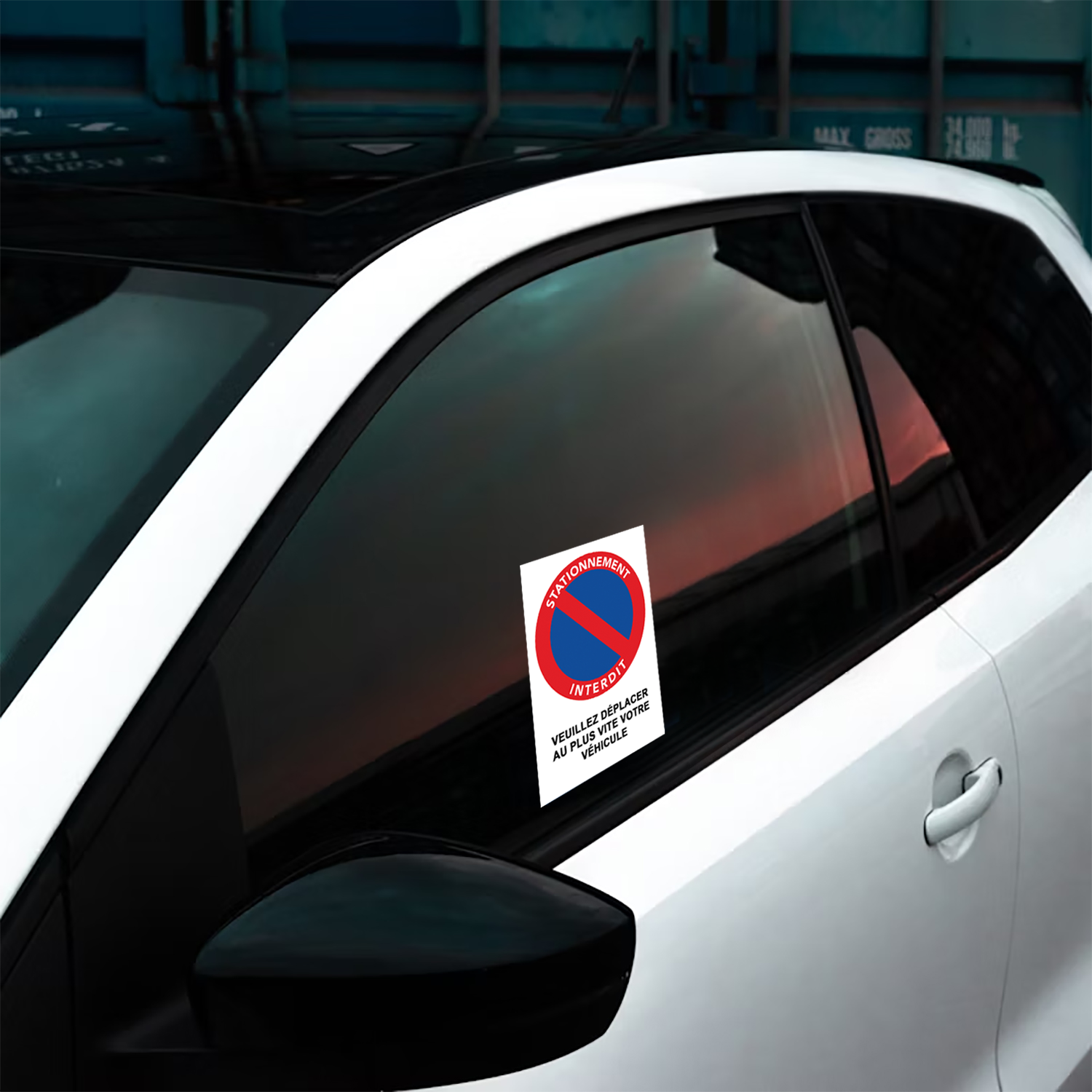 autocollants stationnement interdit