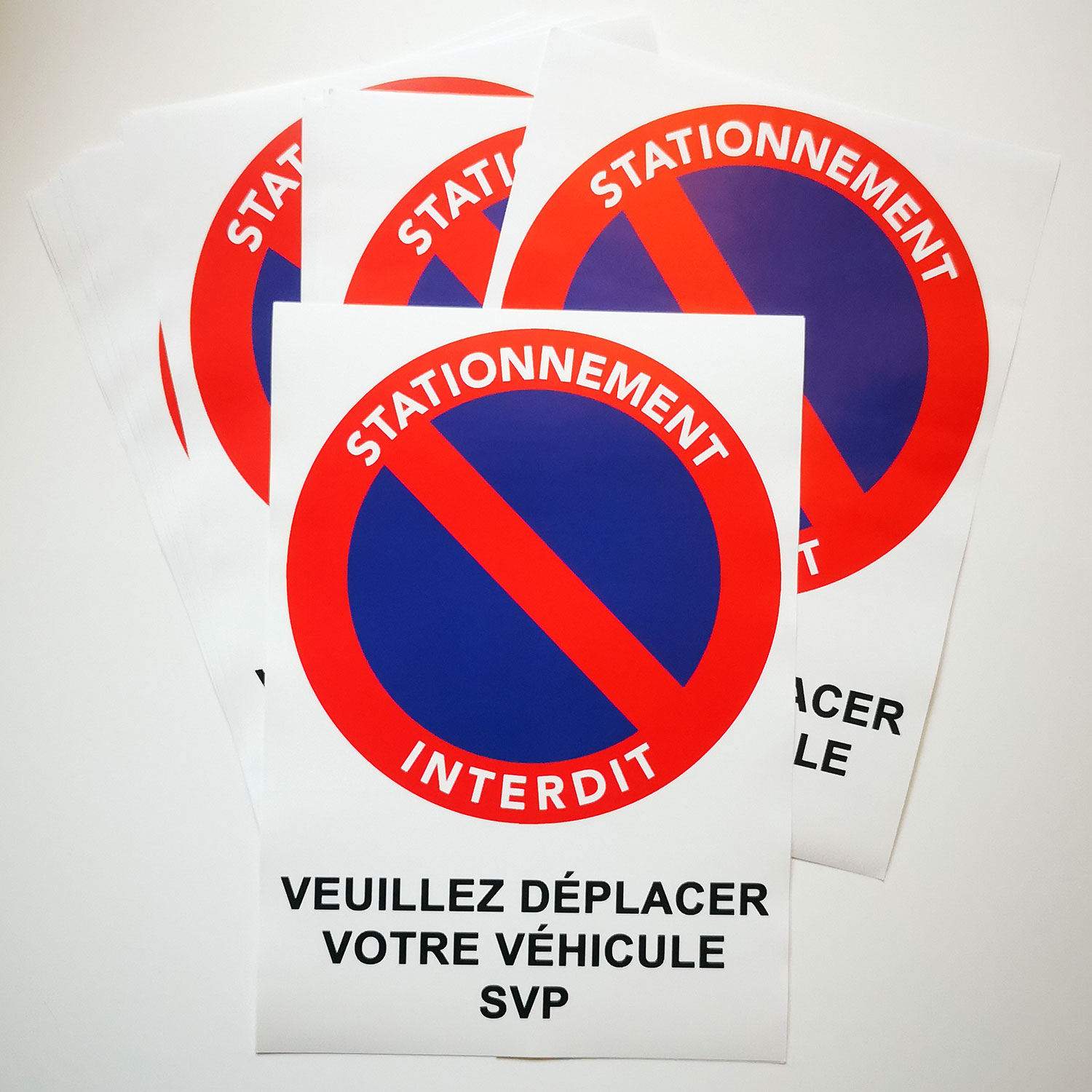 autocollants de stationnement interdit