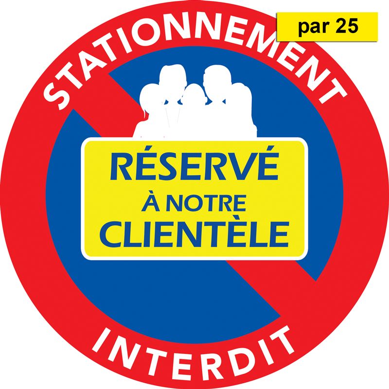 Autocollant interdiction de stationner 2