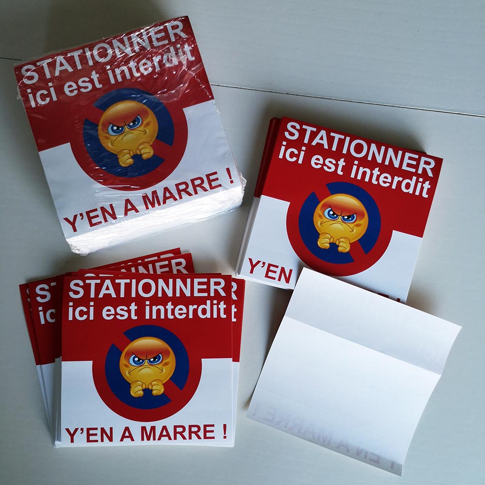 autocollant interdiction de stationner