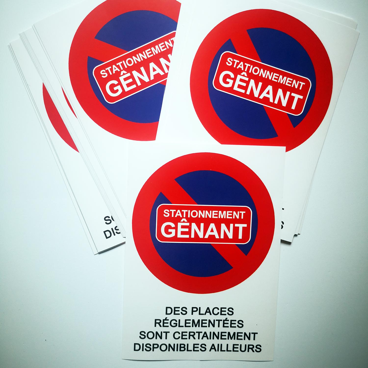 Stickers stationnement gênant