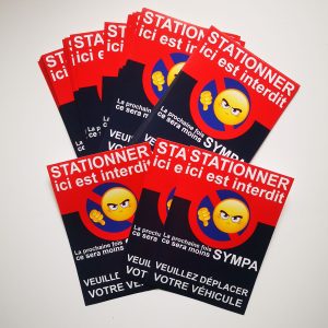 Autocollant stationnement gênant