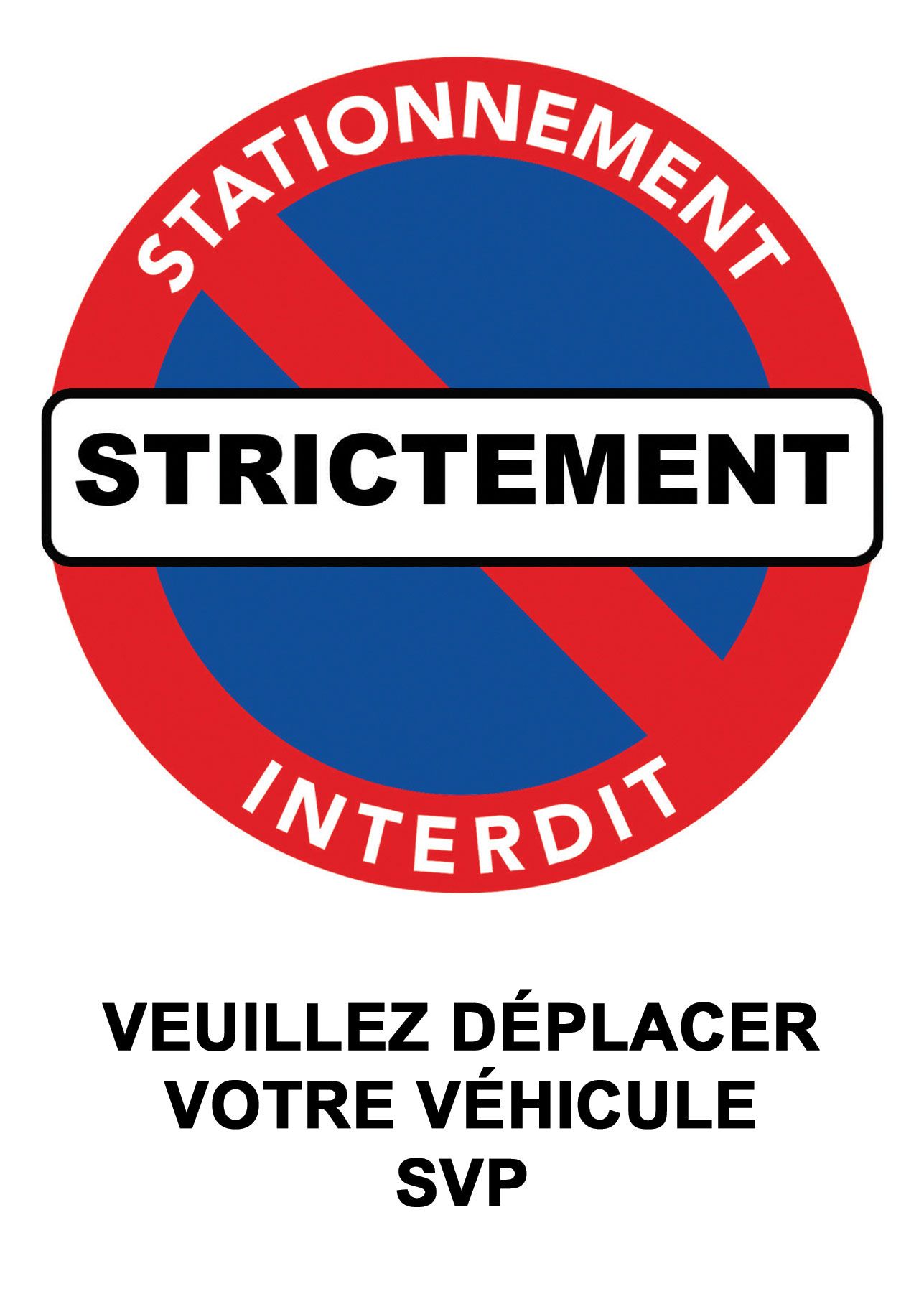 Autocollants à coller sur les voitures mal garées