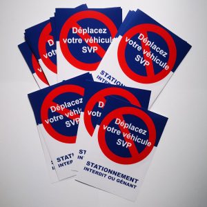 Autocollants dissuasifs pour mauvais stationnement