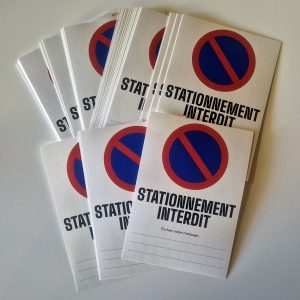 autocollants stationnement à personnaliser