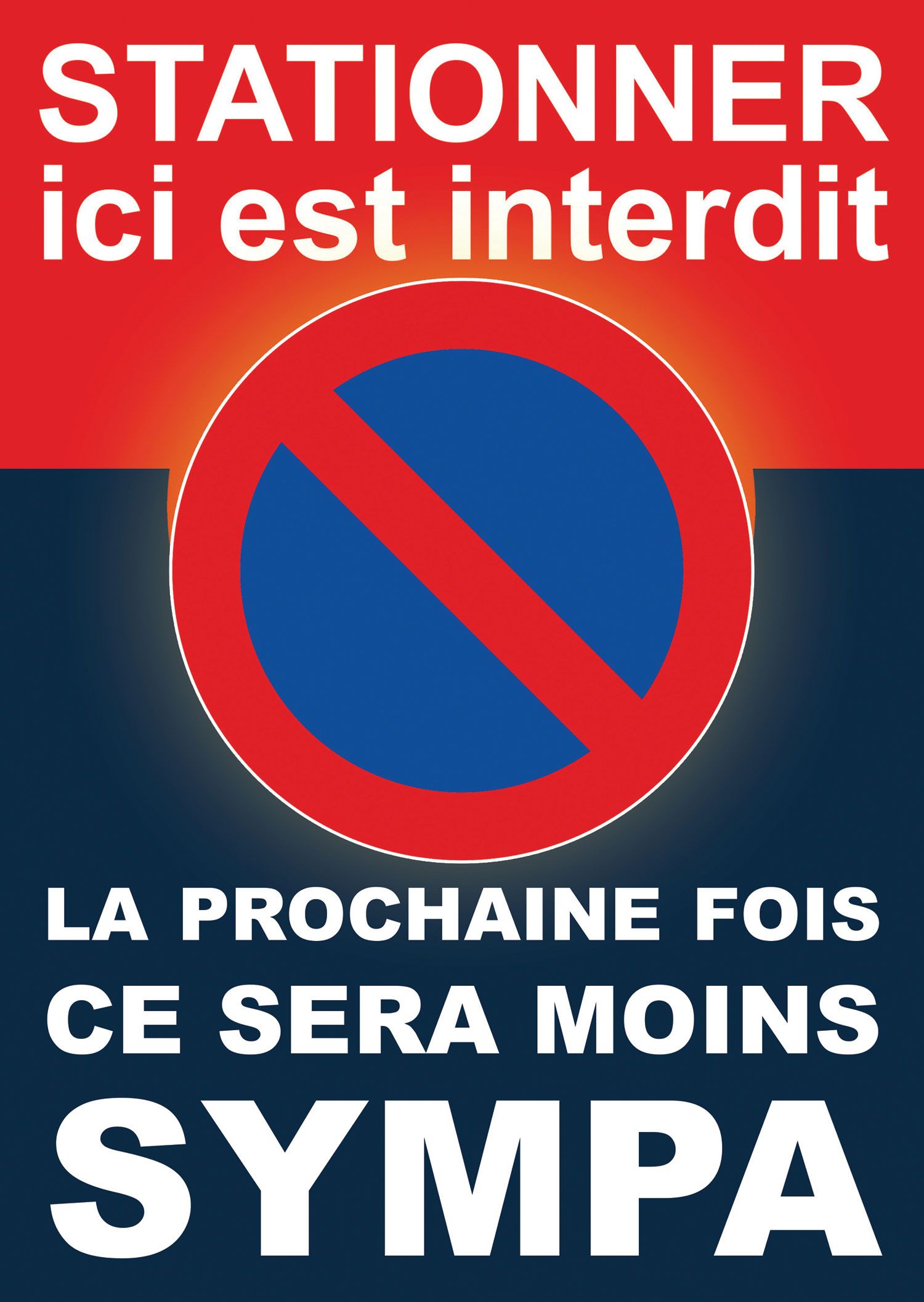 Autocollants stationnement gênant