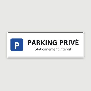 Banderole parking privé, aperçu du modèle en 150 × 50 cm